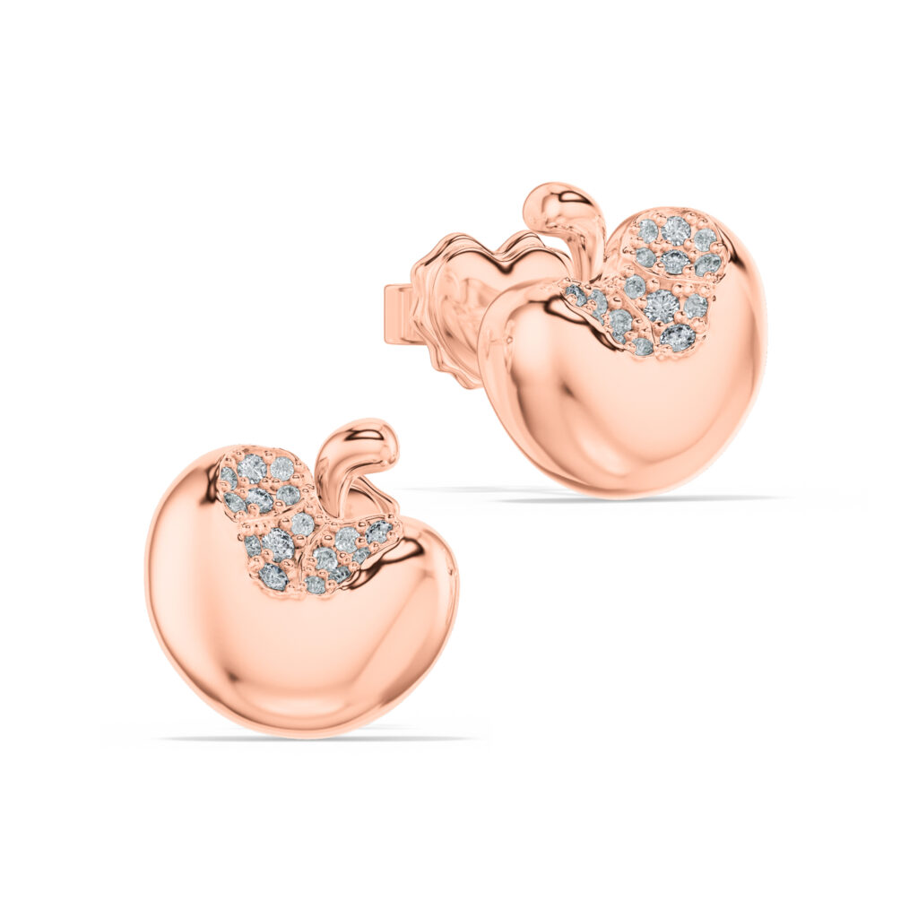 Bông tai Cherry – CBT5909 – Cherry Pavé Stud