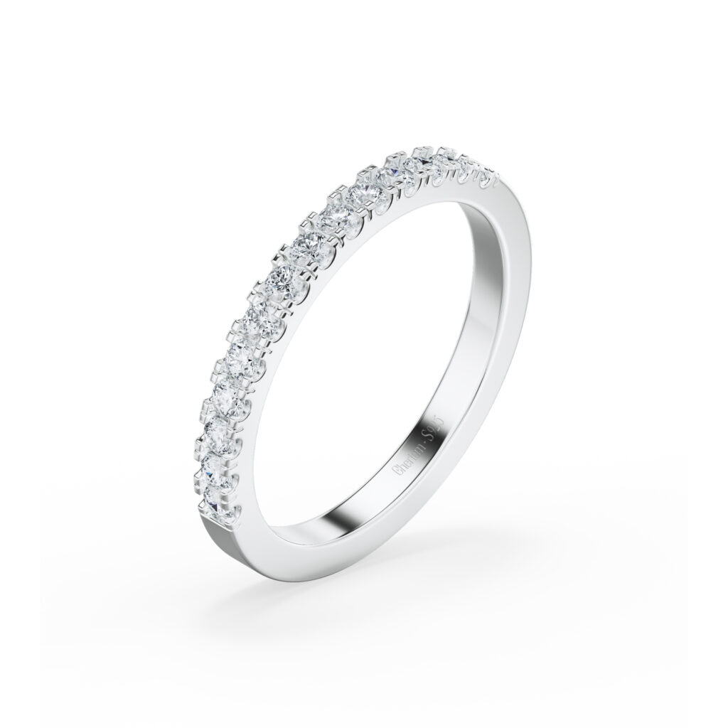 Nhẫn Eternity – CNT1101 – Round Shape Gemstone