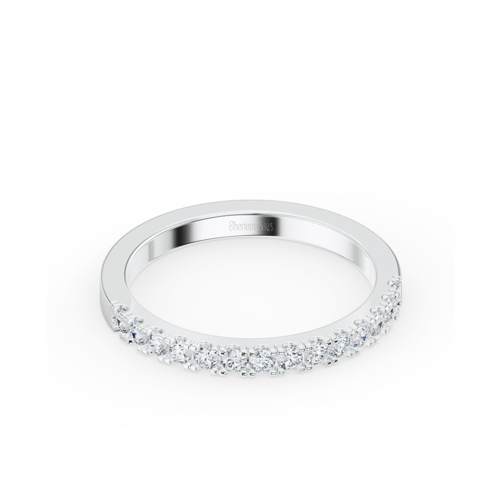 Nhẫn Eternity – CNT1101 – Round Shape Gemstone