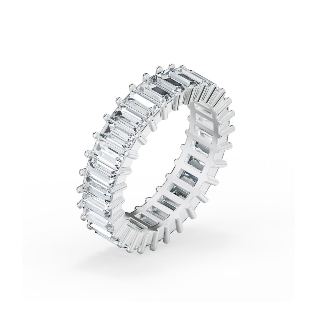 Nhẫn Eternity – CNT1102 – Baguette Shape Gemstone