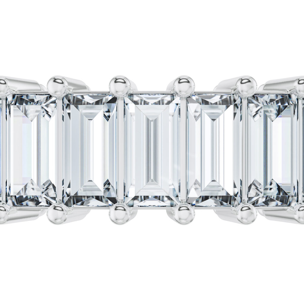 Nhẫn Eternity – CNT1102 – Baguette Shape Gemstone