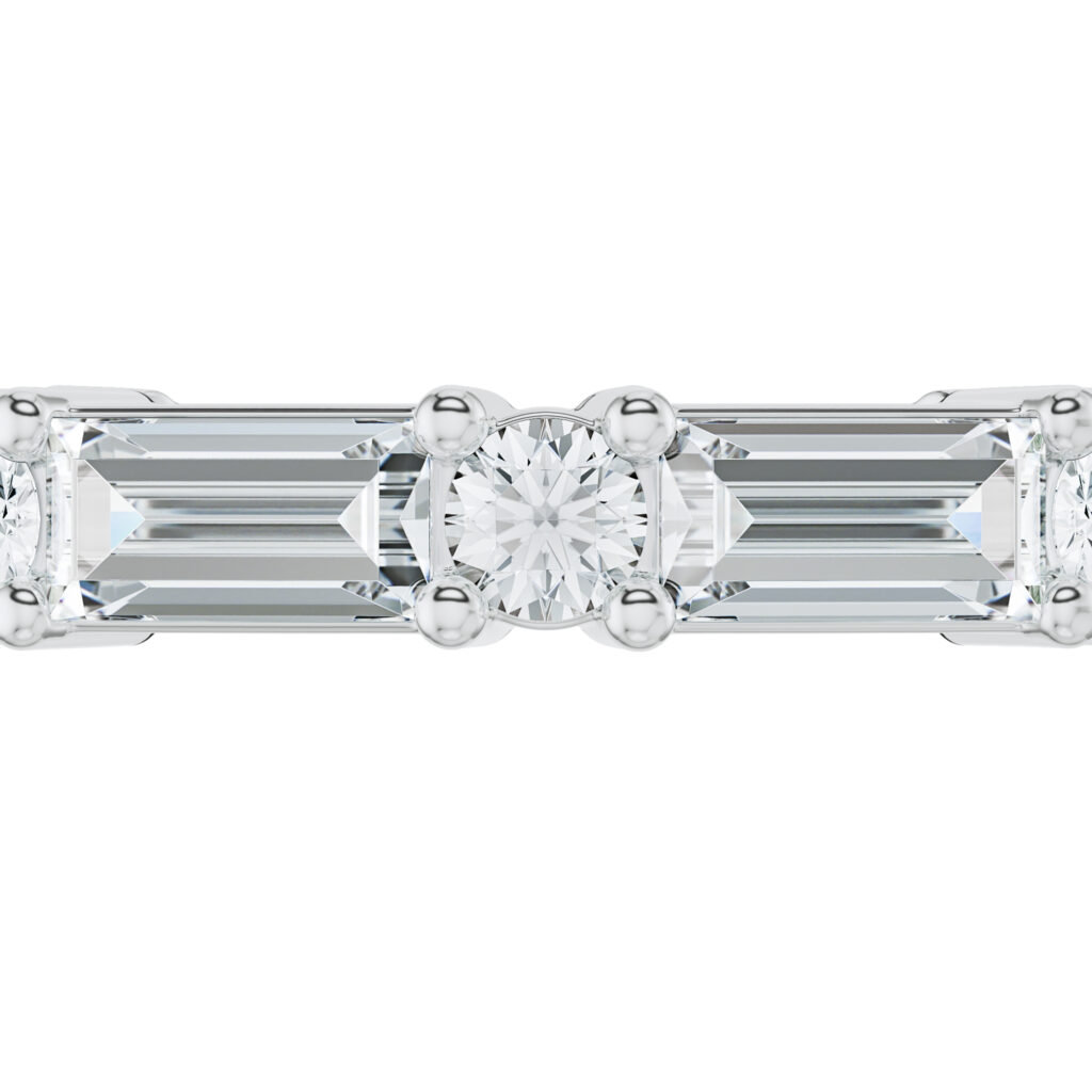 Nhẫn Eternity – CNT1103 – Baguette & Round Mixed