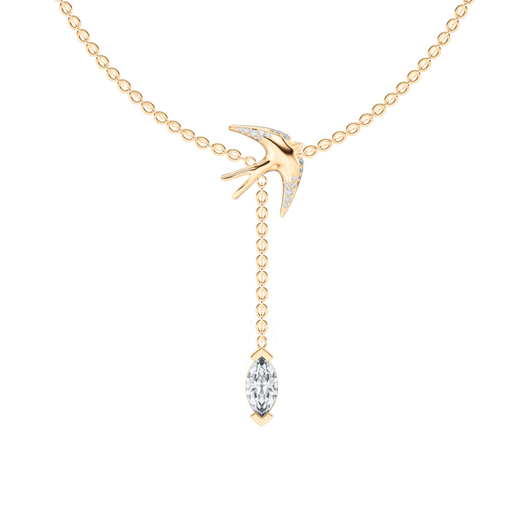 Dây chuyền Swallow – CVC5903 – Y-Shape Drop Marquise