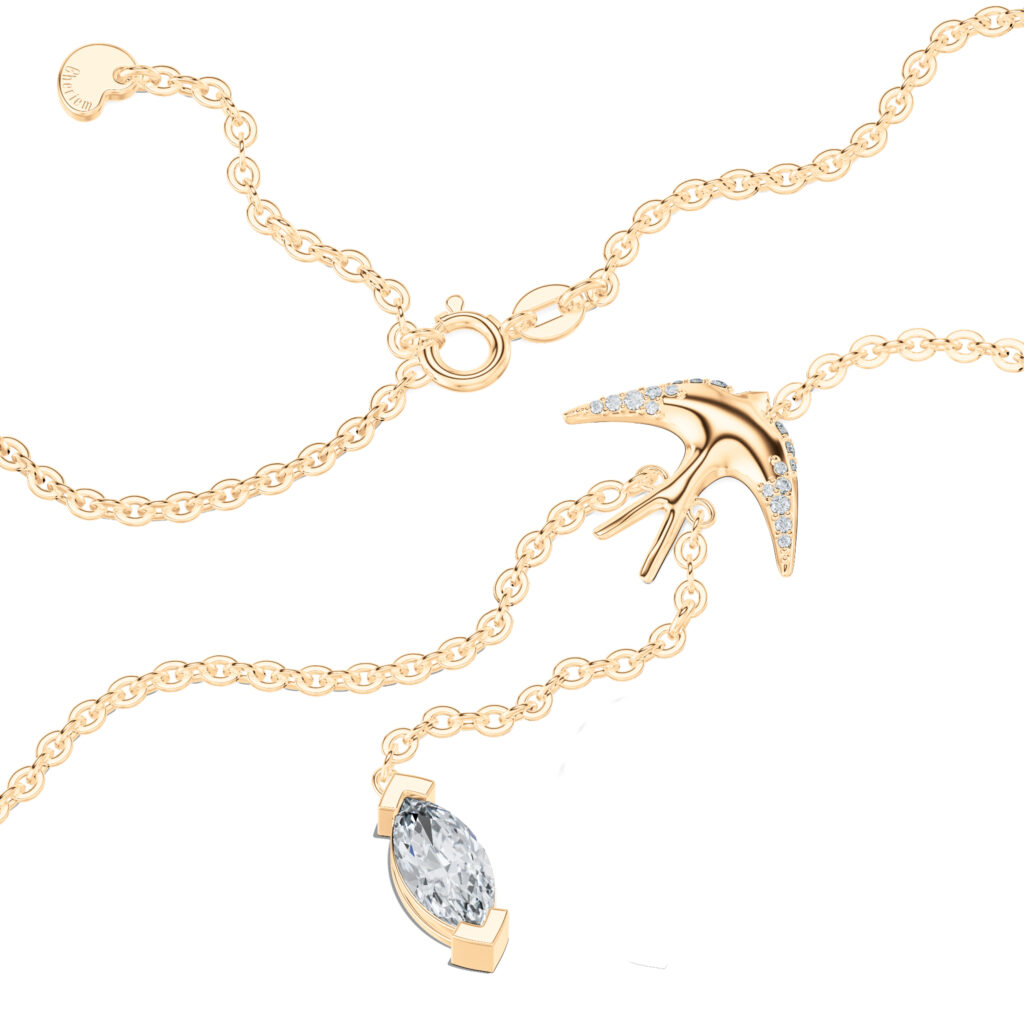 Dây chuyền Swallow – CVC5903 – Y-Shape Drop Marquise